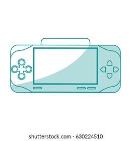 blue silhouette shading control for video games with screen