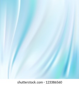 Blue silk fabric for backgrounds, mesh vector illustration