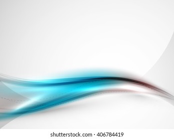 Blue silk wave abstract background