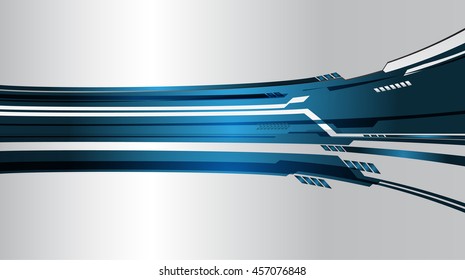 blue silver abstract cyber future technology concept background, illustration, circuit, binary code.