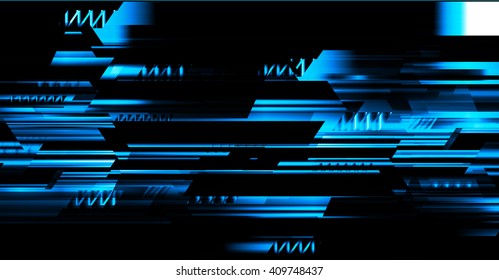 Blue silver abstract hi speed internet technology background illustration. eye scan virus computer. vector. motion move