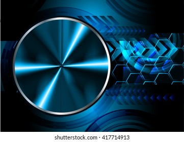 Blue silver abstract hi speed internet technology background illustration. eye scan virus computer. motion move. vector