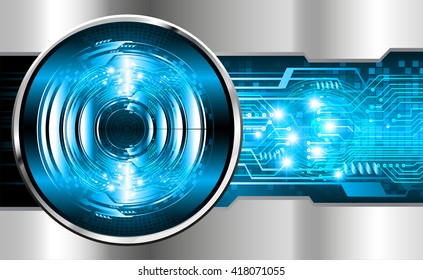Blue silver abstract hi speed internet technology background illustration.
