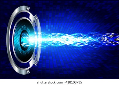 Blue silver abstract hi speed internet technology background illustration. 