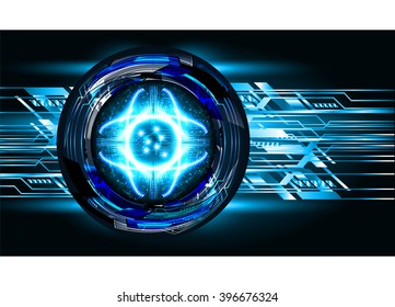 blue silver abstract vector hi speed internet technology background illustration, Background conceptual image of digital. eye scan.