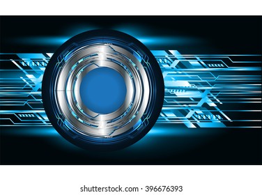 blue silver abstract vector hi speed internet technology background illustration, Background conceptual image of digital. eye scan.