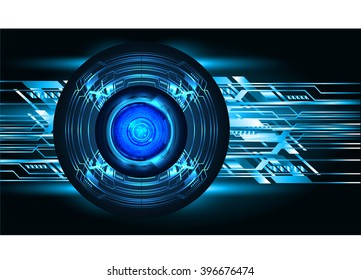 blue silver abstract vector hi speed internet technology background illustration, Background conceptual image of digital. eye scan.