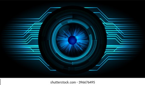blue silver abstract vector hi speed internet technology background illustration, Background conceptual image of digital. eye scan.