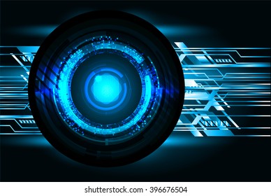 blue silver abstract vector hi speed internet technology background illustration, Background conceptual image of digital. eye scan.
