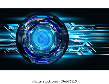 blue silver abstract vector hi speed internet technology background illustration, Background conceptual image of digital. eye scan.