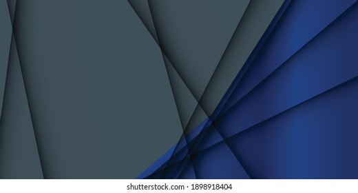 Fondo de plata azul. Pancarta abstracta web elegante diagonal metálica de plata oscura sobre fondo azul oscuro