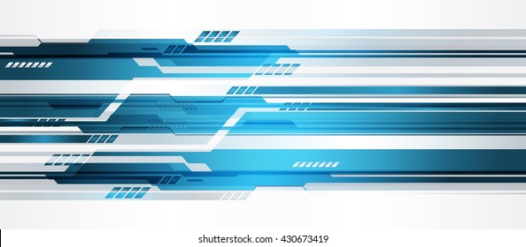 fondo azul de tecnología de datos digitales CyberData