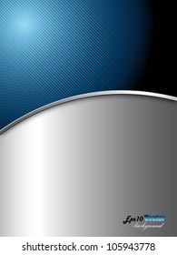 Blue And Silver Elegant Abstract Background