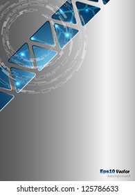 Blue and silver elegant abstract background
