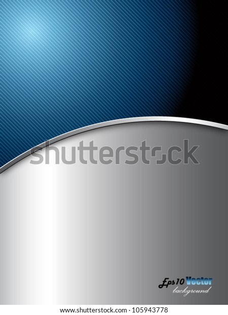 Blue Silver Elegant Abstract Background Stock Vector (Royalty Free ...