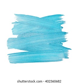 Blue Silver Foil Glitter Brush Stroke. Stroke Vector Design Illustration. Foil Shiny template. Pearl Gloss Design. 