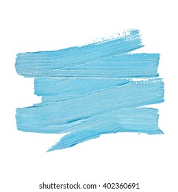 Blue Silver Foil Glitter Brush Stroke. Stroke Vector Design Illustration. Foil Shiny template. Pearl Gloss Design. 