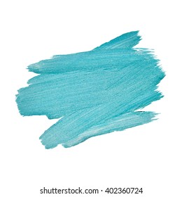 Blue Silver Foil Glitter Brush Stroke. Stroke Vector Design Illustration. Foil Shiny template. Pearl Gloss Design. 