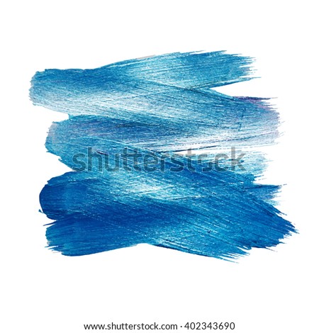 Blue Silver Foil Glitter Brush Stroke. Stroke Vector Design Illustration. Foil Shiny template. Pearl Gloss Design. 