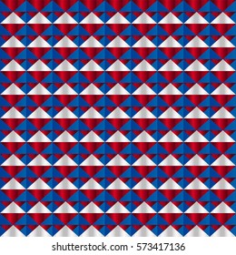 Blue ,silver and red geometric  pattern background vector eps.10