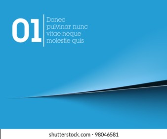 blue simple background / paper / vector / web