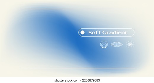 Blue simple and clean gradient background, blury, blend, soft wavy vibrant