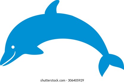 Blue simple Dolphin
