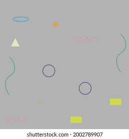 Blue Simple Pink Digital Geometrical Modern Design. Yellow Red Colorful Modern Hipster Style Background. Multicolor Green Grey Vector Illustration. Orange Purple Violet Ornamental Fabrics.