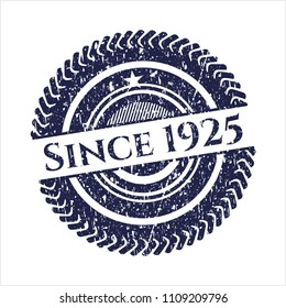 Blue Since 1925 rubber seal