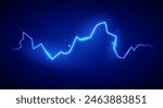 Blue Single High Energy Lightning
