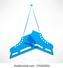Blue skates