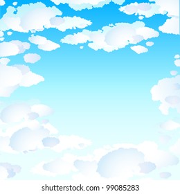 Blue skies with clouds