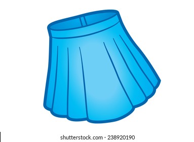 Blue skirt