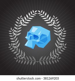 blue skull