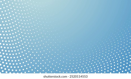 Blue sky abstract background with halftone for backdrop or presentation