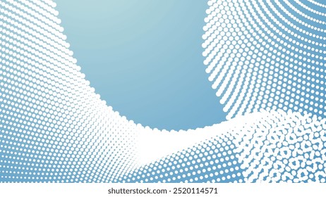 Blue sky abstract background with halftone for backdrop or presentation