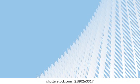 Blue sky abstract zig zag pattern background for fabric style