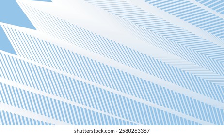 Blue sky abstract zig zag pattern background for fabric style