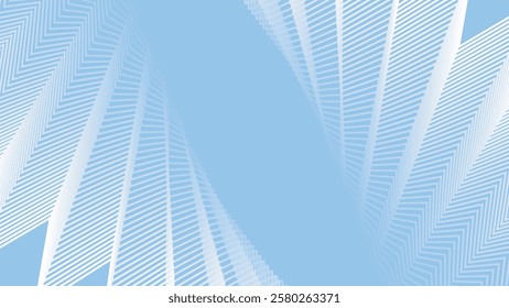 Blue sky abstract zig zag pattern background for fabric style