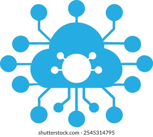 blue sky art von cloud-speicher-logotype daten teilen logo vektor.