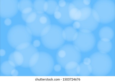 blue sky background with blur bokeh light effect