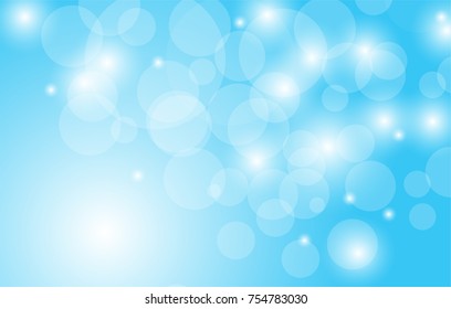 blue sky background with blur bokeh light effect.