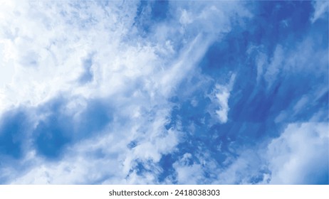 Blue sky background with clouds