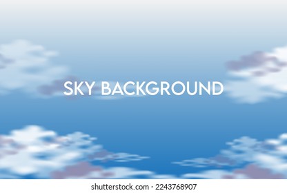 Blue sky background with clouds for website, books, magazine, poster, background and more