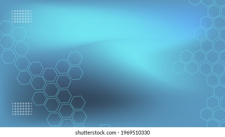 El fondo azul cielo azul es un hexágono, muy adecuado para carteles, banner, diseño web y otros diseños de fondo