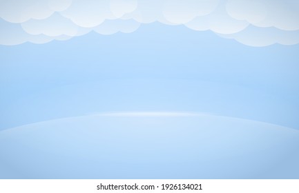ilustración de fondo del cielo azul, fondo del vector azul