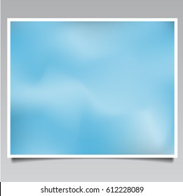 blue sky background paper poster