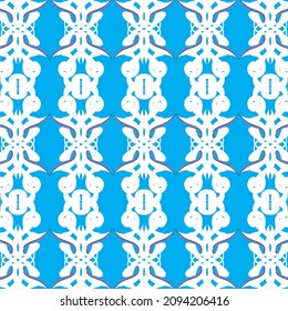 blue sky background with repeated white abstract pattern