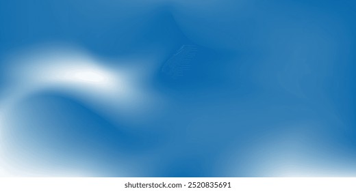 Blue Sky Background, Vector Clear Sky Clouds. Sunny day with morning sun rays in Winter.