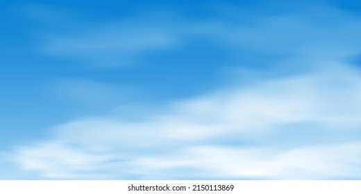 Blue Sky Background White Cloudslight Blue Stock Vector (Royalty Free ...